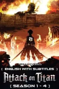 Attack on Titan (Season 1 – 4) {English With Subtitles} Complete WEB Series 480p - 720p WEB-DL poster