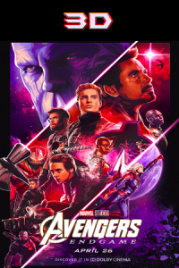 Avengers – Endgame (2019) 3D – Movie Dual Audio {Hindi-English} 1080p Bluray poster