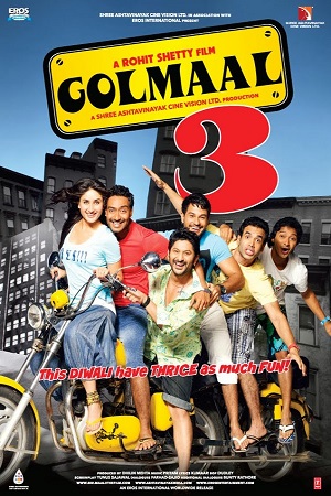 Golmaal 3 (2010) Hindi Full Movie 480p - 720p - 1080p poster