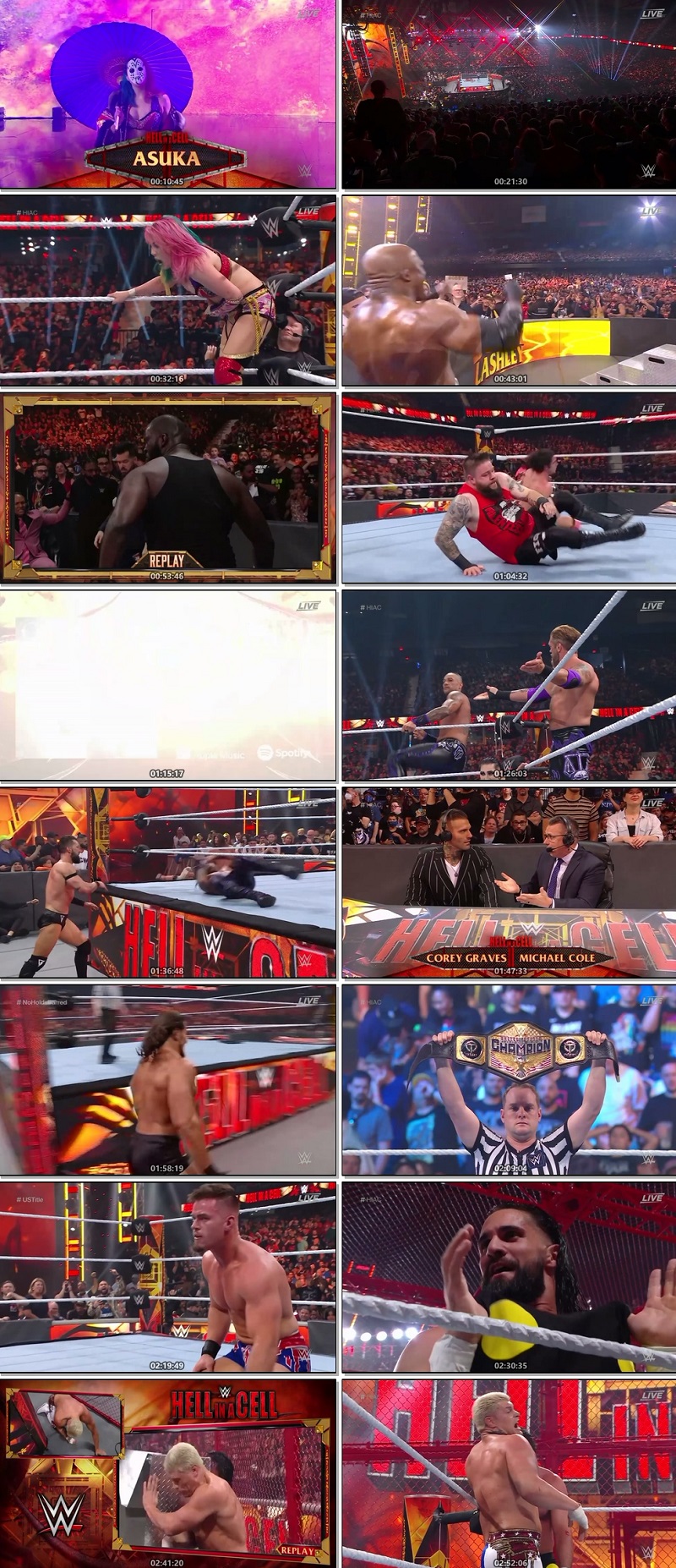 WWE Hell In A Cell PPV 5th June (2022) screenshot