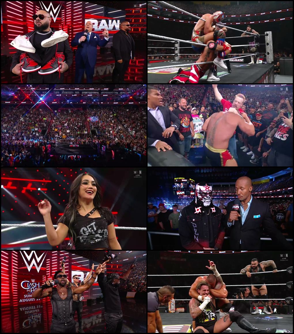 WWE Monday Night Raw (11th August 2025) Hindi-English Full WWE Show 480p 720p 1080p WEB-DL screenshot