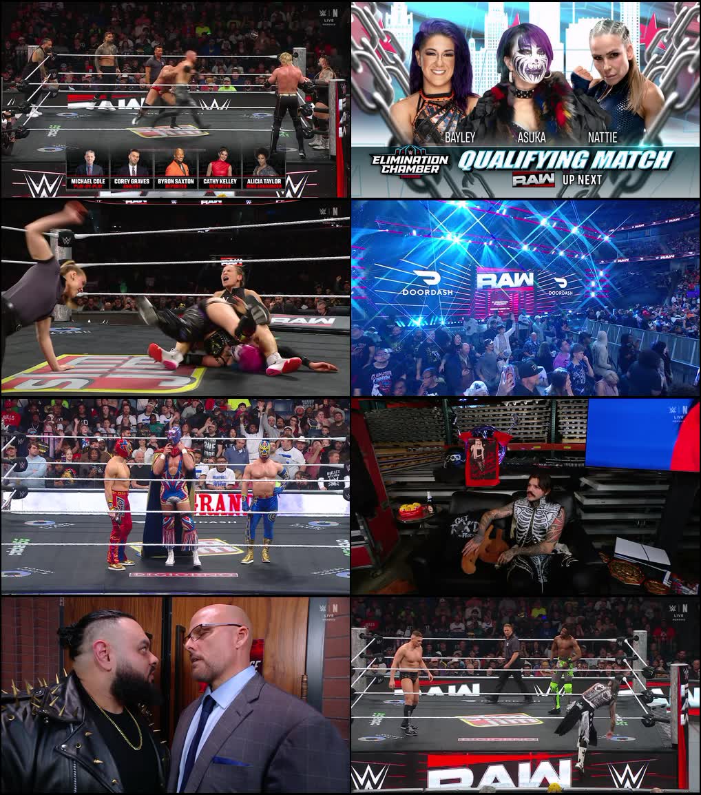 WWE Monday Night Raw (16th-February 2026) Hindi-English Full WWE Show 480p 720p 1080p WEB-DL screenshot